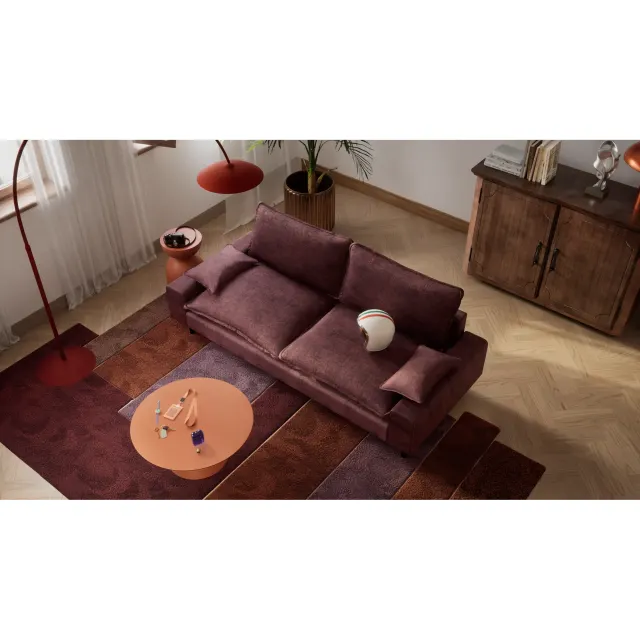 Dvosjed sofa AVENTINE - Bordo
