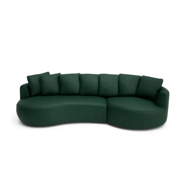 Četverosjed Desno Kutna sofa BELLEVILLE - Zelena