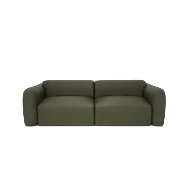 Trosjed sofa na razvlačenje NORREBRO - Zelena