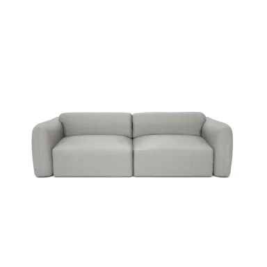 Trosjed sofa na razvlačenje NORREBRO - Srebrna