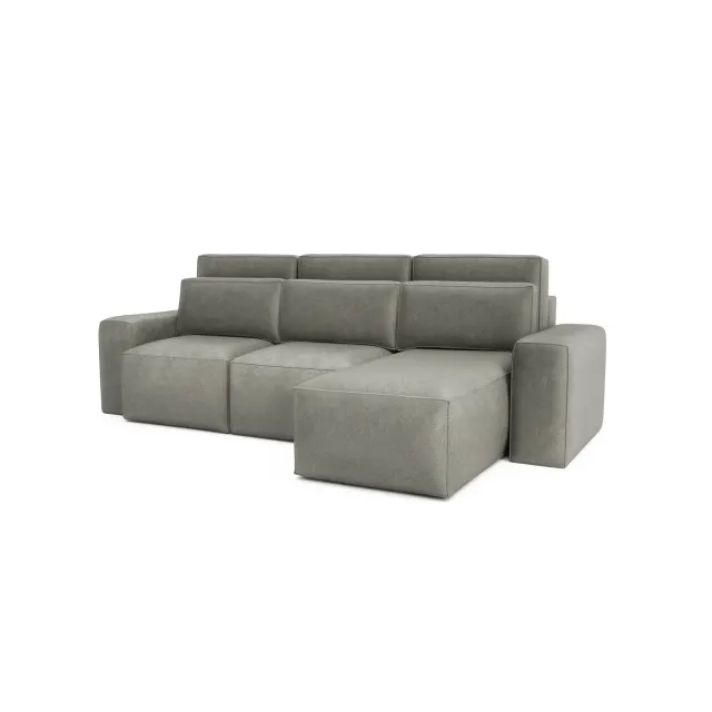 Univerzalna Kutna sofa na razvlačenje JORDAAN - Pepeljasta