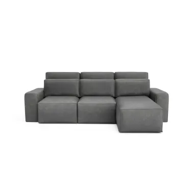 Univerzalna Kutna sofa na razvlačenje JORDAAN - Siva