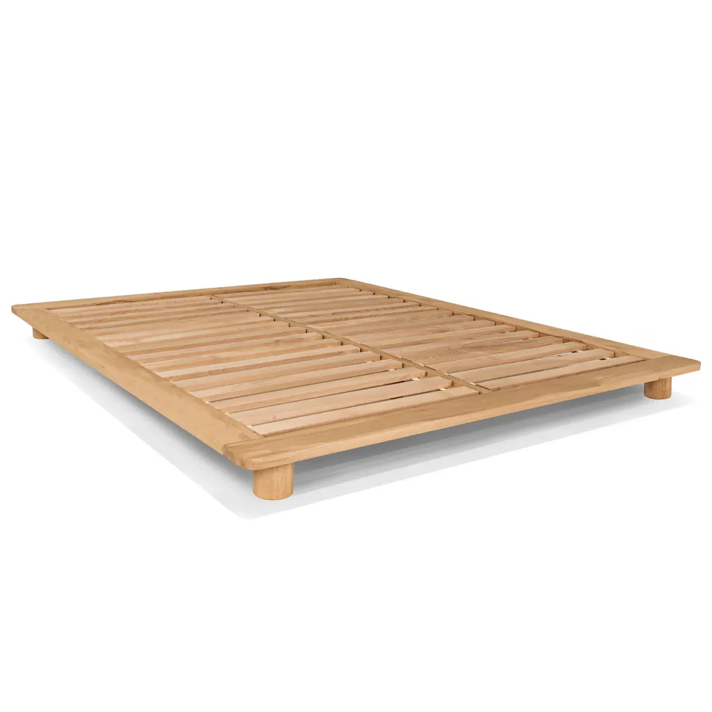 Bračni krevet Cone 140×200 – neobrađeno drvo — slika 7