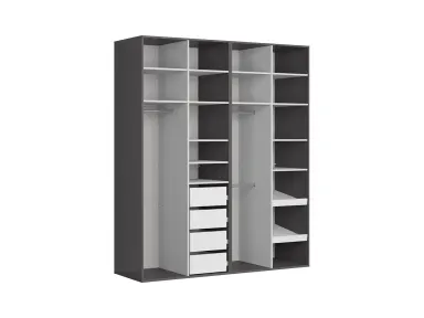 Modularni ormar Flex s vratima grafit