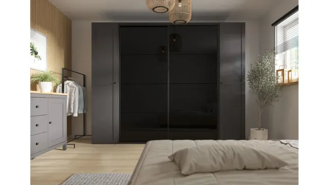 Modularni ormar Flex klizna s vratima i ogledalom bijela