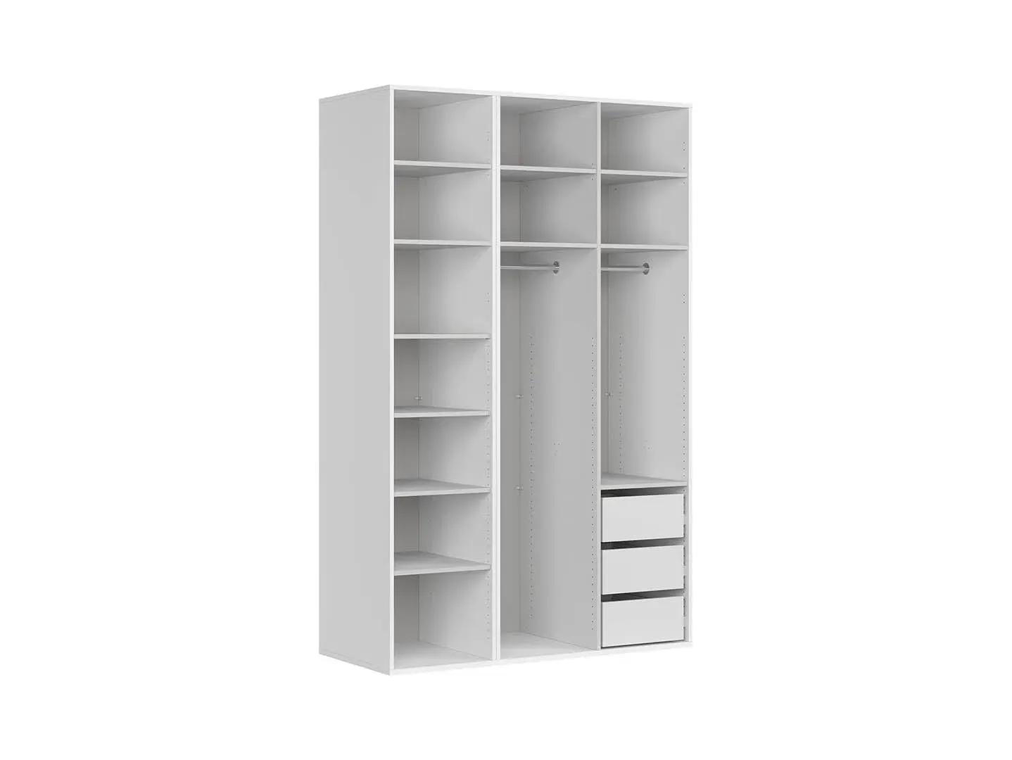 Modularni ormar Flex s vratima hrast tamni — detalj
