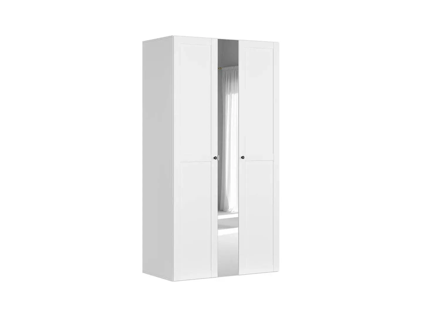 Modularni ormar Flex s vratima i ogledalom bijela