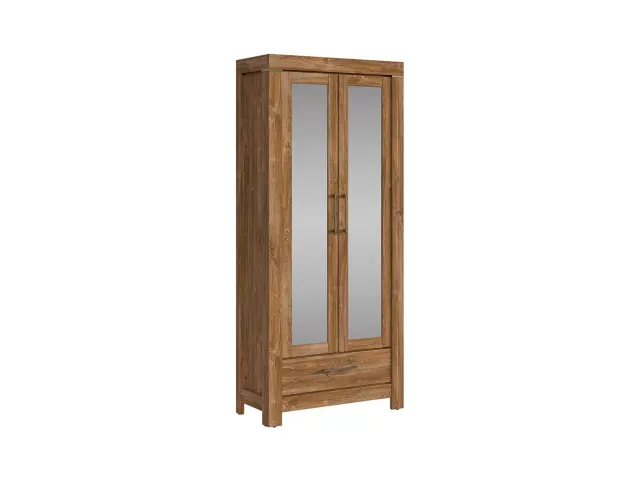 Regal Gent s ladicom i 2 vratima ogledalom hrast stirling