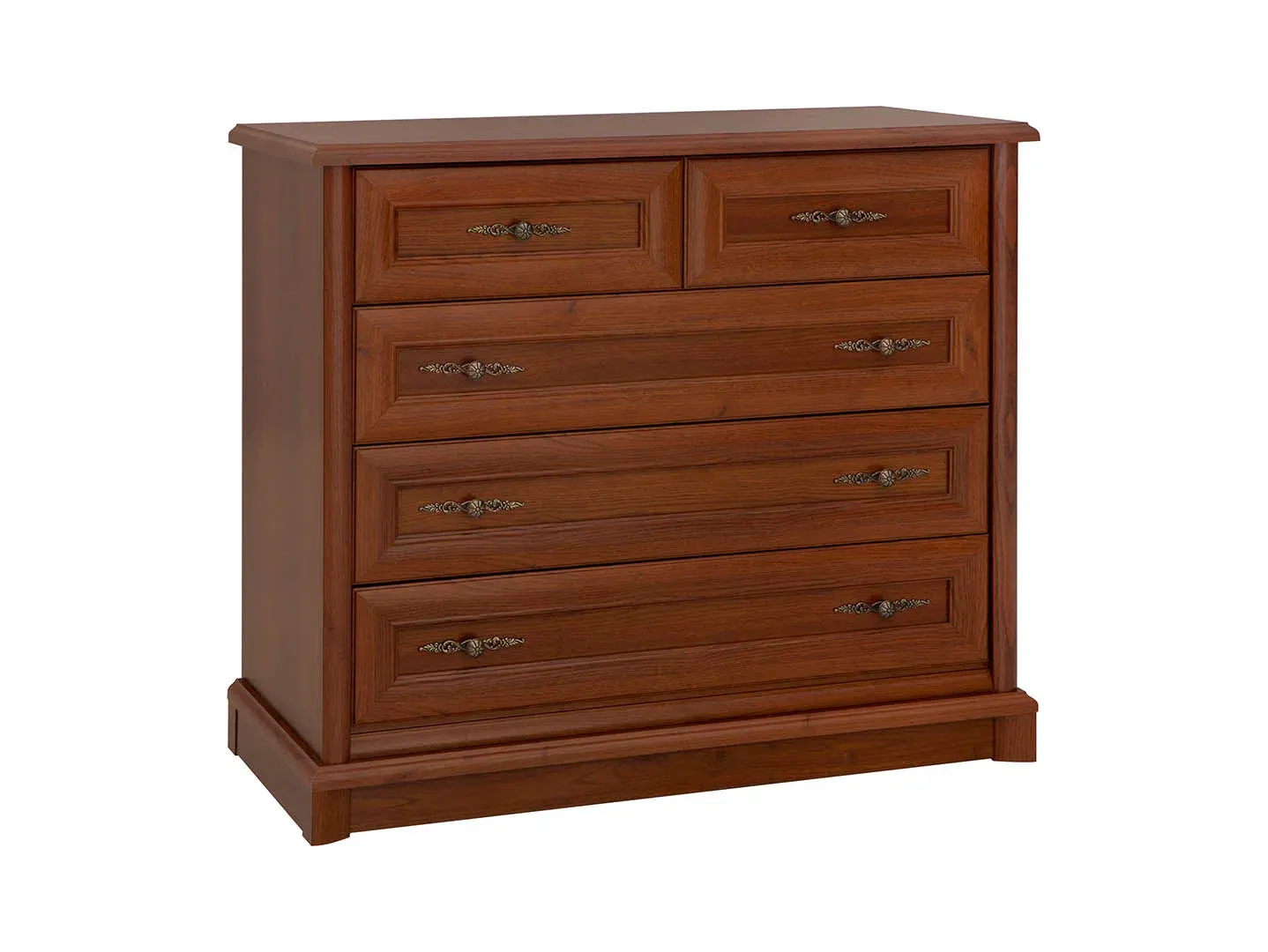 Komoda Kent s 5 ladicama kesten