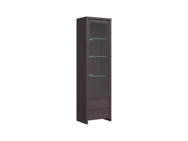Vitrina Kaspian s vratima i 2 ladicama wenge