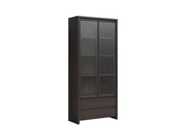 Vitrina Kaspian s 2 vratima i 2 ladicama wenge