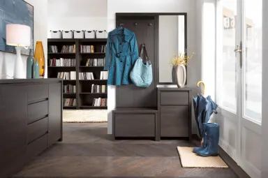Zidna vješalica za predvorje Kaspian wenge