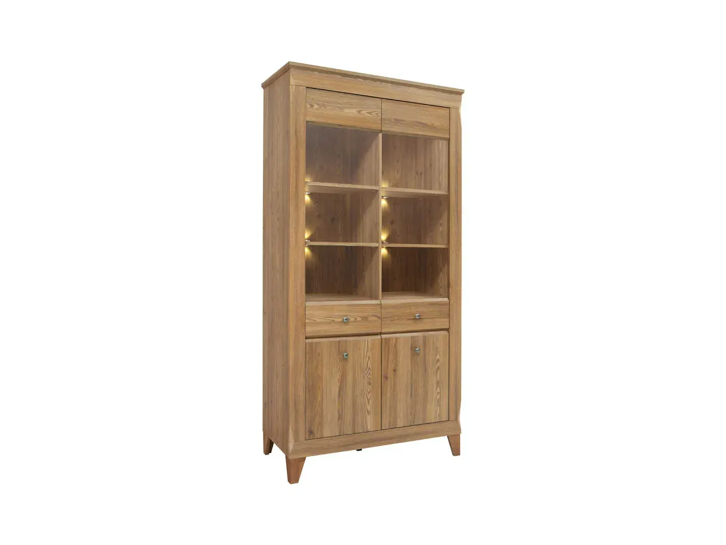 Vitrina Bergen s 4 vratima modrzew sibiu zlatni