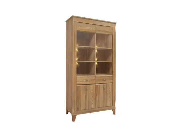 Vitrina Bergen s 4 vratima modrzew sibiu zlatni