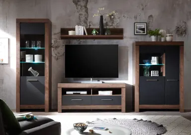 Vitrina Balin s vratima hrast tamni