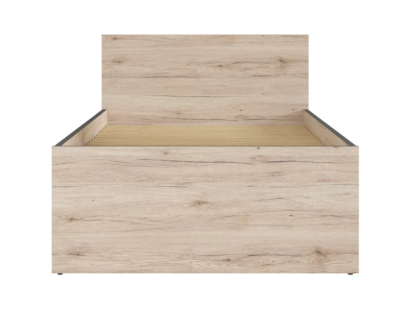 Krevet Ronse hrast San Remo jasny — stražnji prikaz