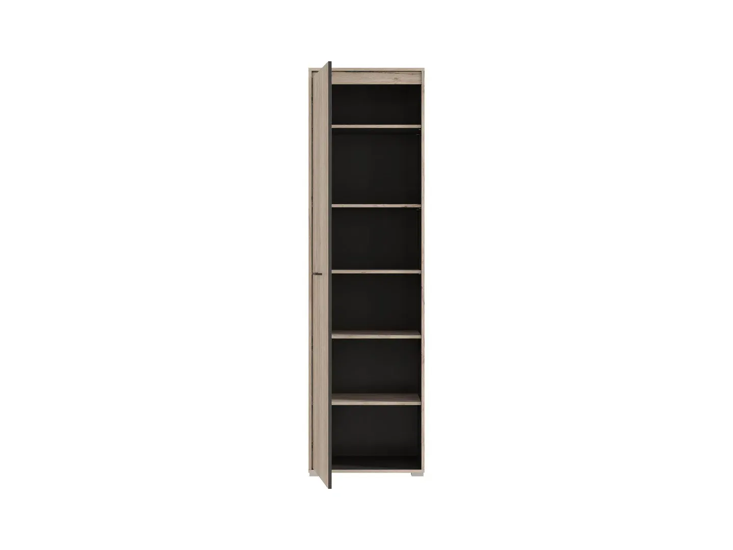 Regal Ronse s vratima hrast San Remo jasny — detalj