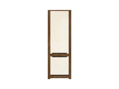Regal Ruso s 2 vratima hrast april/crna mat
