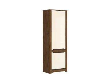 Regal Ruso s 2 vratima hrast april/biseran sjaj