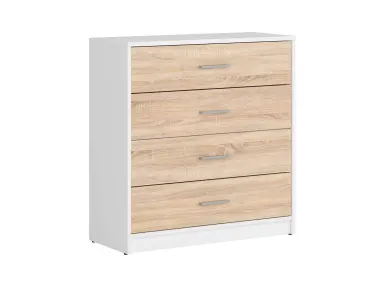 Komoda Nepo Plus s 4 ladicama bijela