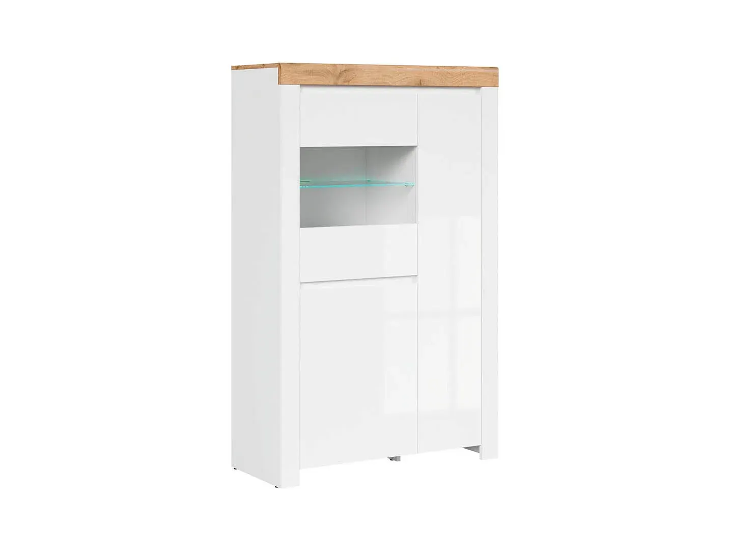 Vitrina Holten s 3 vratima bijeli sjaj