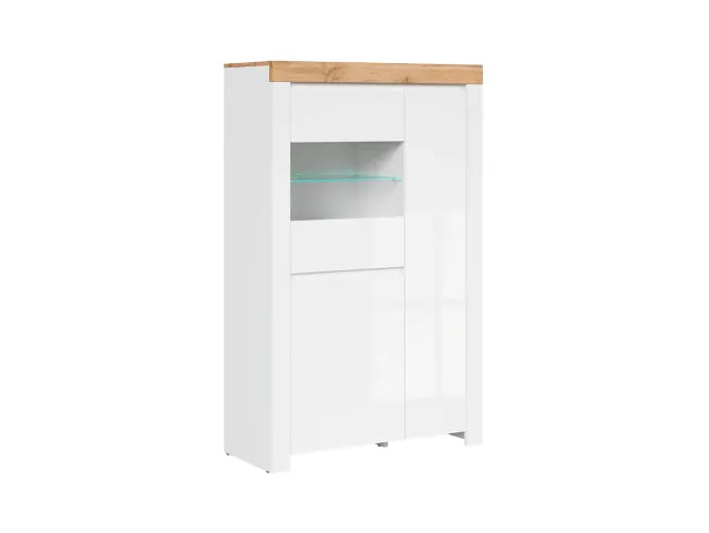 Vitrina Holten s 3 vratima bijeli sjaj