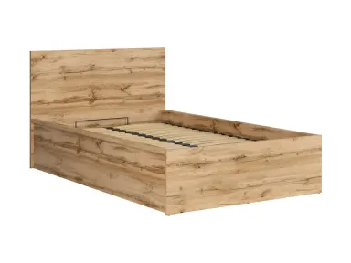 Krevet Tetrix s ležištem i pretincem hrast Wotan
