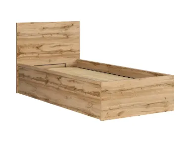 Krevet Tetrix s ležištem i pretincem hrast Wotan