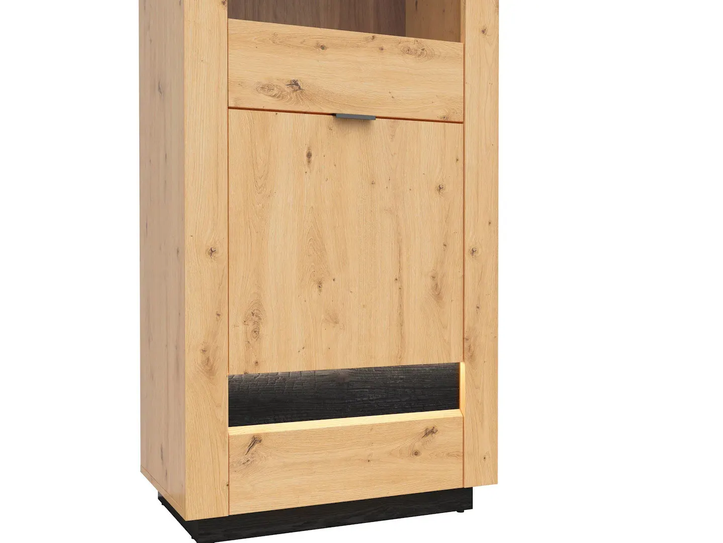 Vitrina Ostia s 2 vratima hrast artisan — gornji prikaz