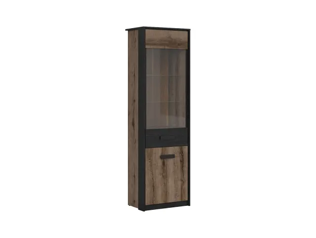 Vitrina Kassel s 2 vratima hrast tamni