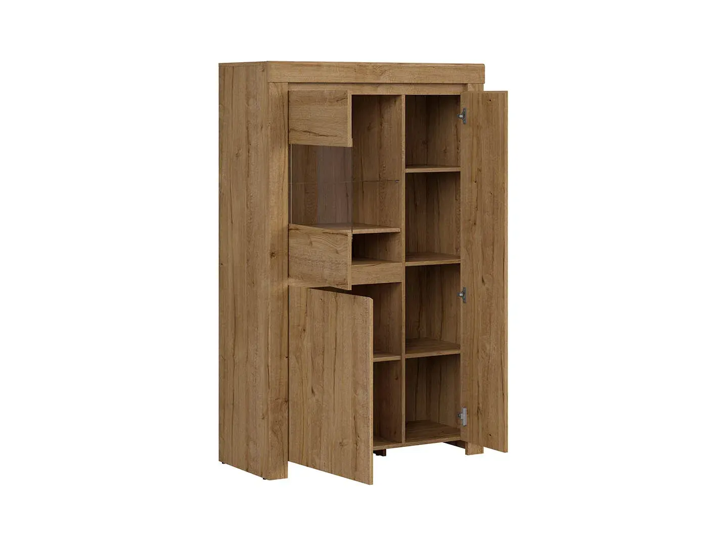 Vitrina Holten s 3 vratima hrast Waterford — detalj