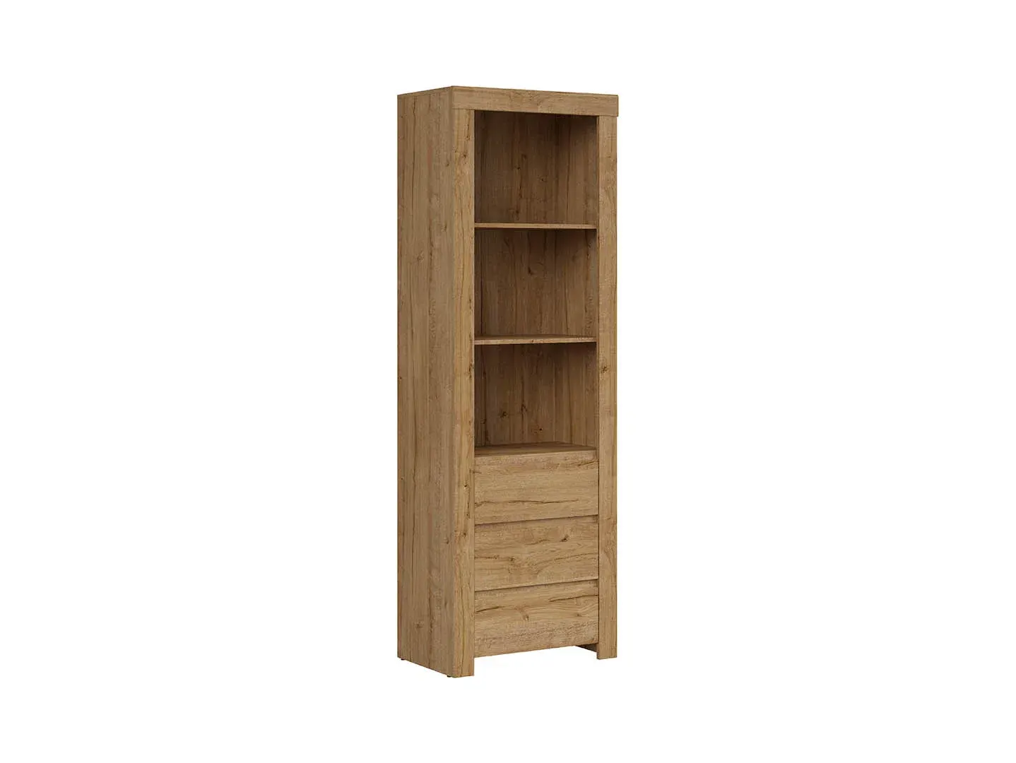Regal Holten s 3 ladicama i 3 policama hrast Waterford