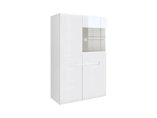 Vitrina Azteca Trio s 2 vratima bijeli sjaj