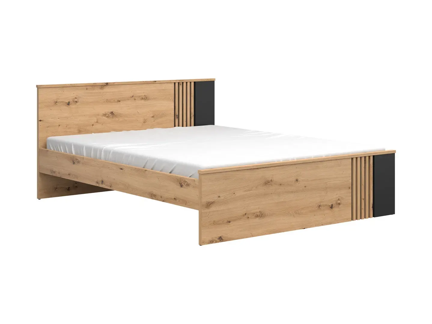 Krevet Vabres hrast artisan lamele — detalj