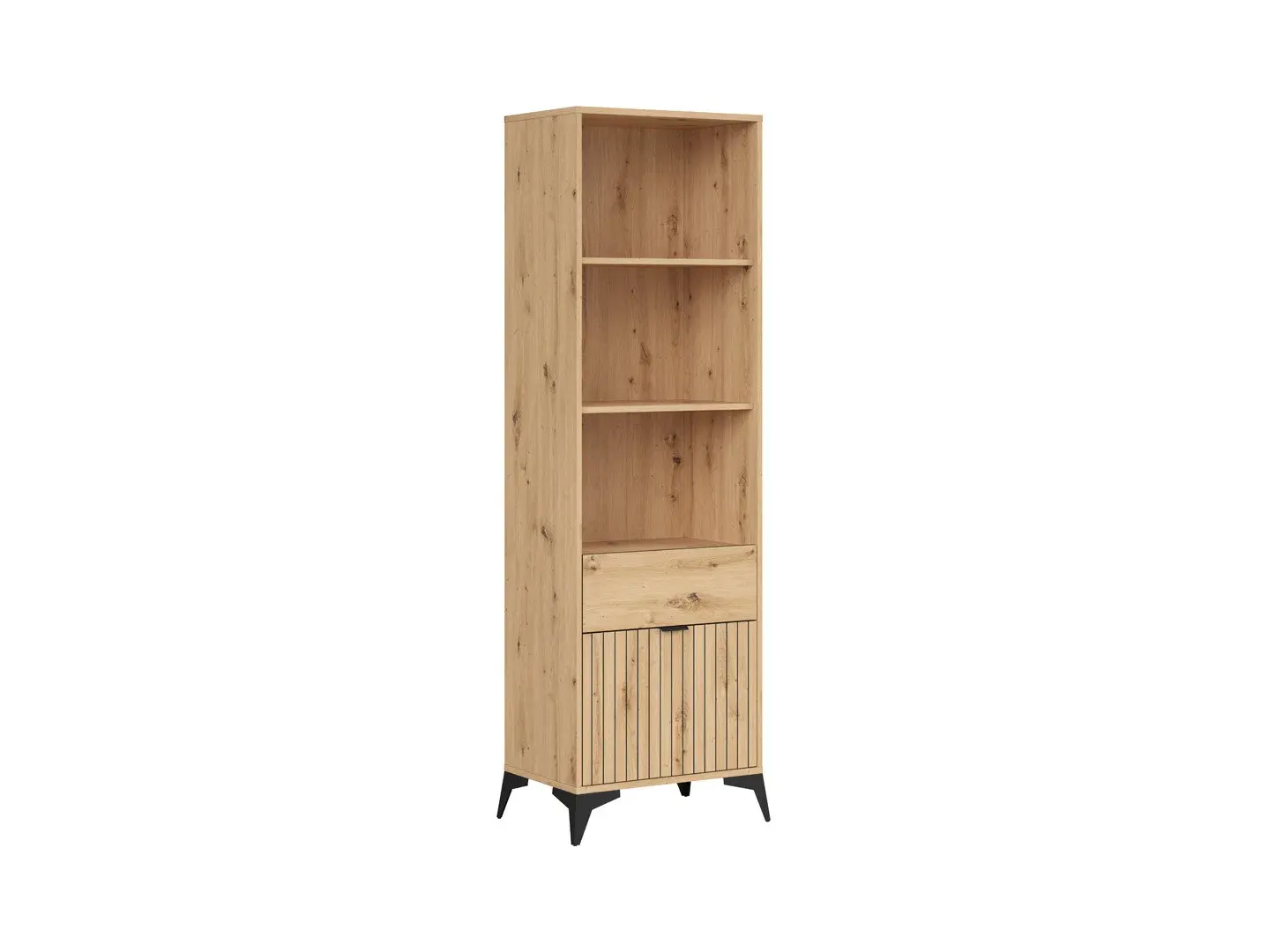 Regal Lamea s vratima ladicom i 3 policama hrast artisan