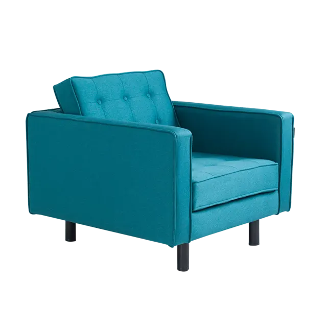Naslonjač TOPIC Sea Breeze, crna, Sea Waves 83×87×75 | V&B Casa