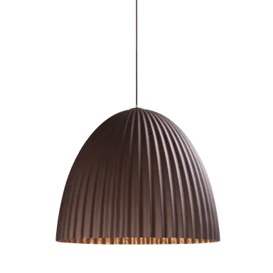 Viseća lampa PLISSART L - smeđa/bakrena, smeđa/bakar