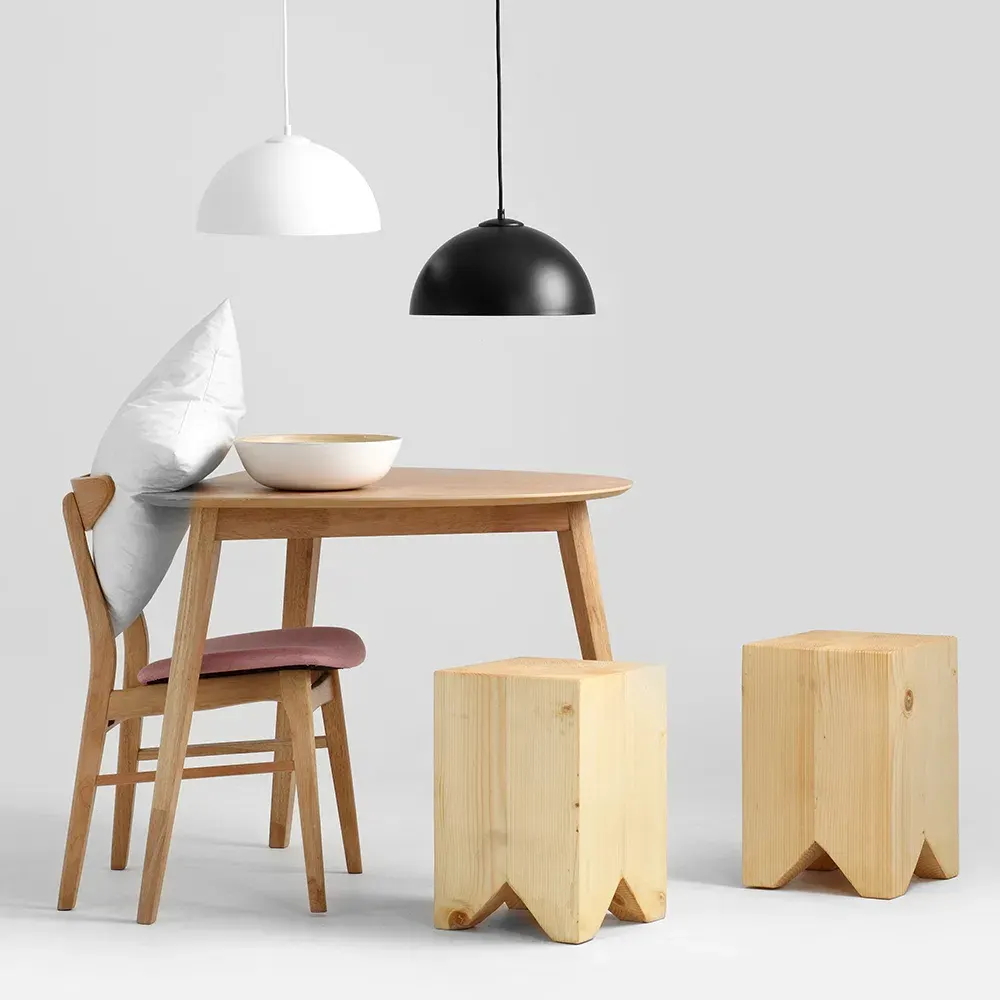 Plafonska lampa LORD 35 – bakreno-bijela — bočni prikaz
