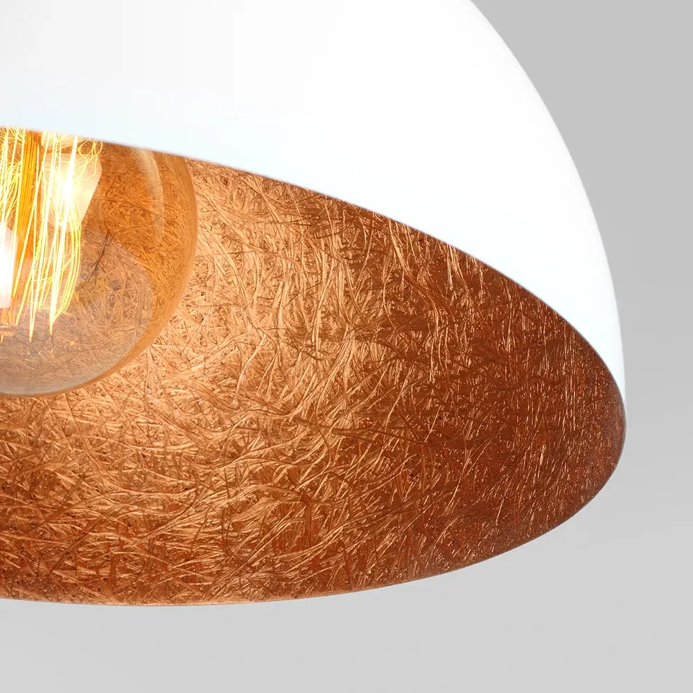 Plafonska lampa LORD 35 – bakreno-bijela — stražnji prikaz