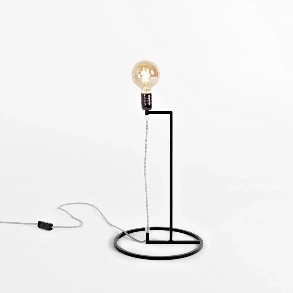 Stol lampa STRANG stol – crna — bočni prikaz