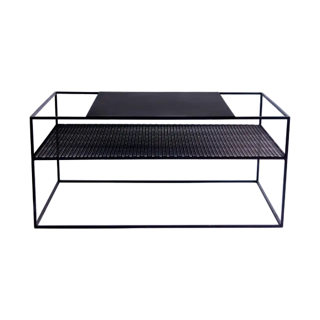 Klub stol MATRIX metal - crna — lakirano metal 100×60×45 | V&B Casa