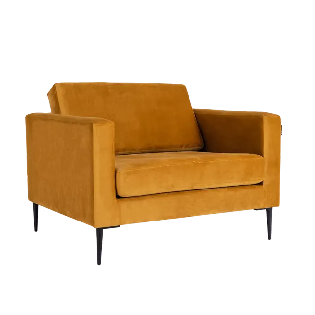 Naslonjač VERGAN - passion fruit, crna 100×88×82 | V&B Casa
