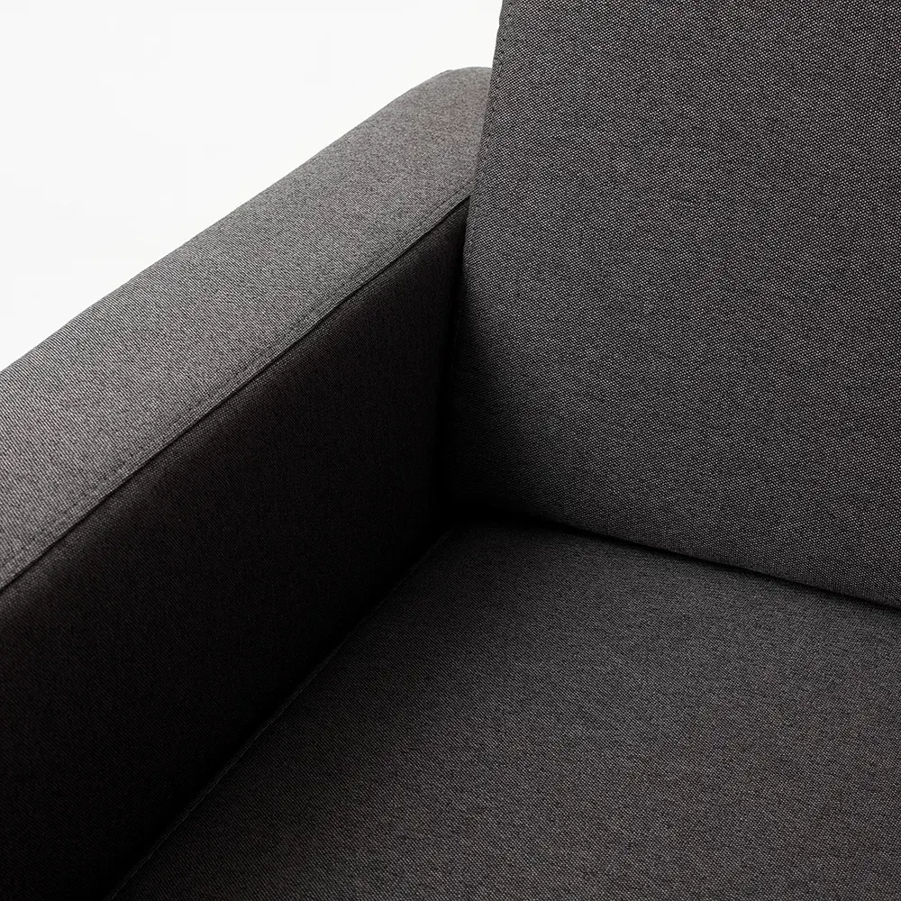 Dvosjed kutna lijeva sofa, SCANDIC, Carbon, prirodni — detalj