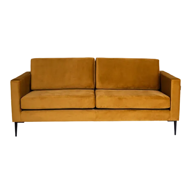 Dvosjed VERGAN - passion fruit, crna 180×88×82 | V&B Casa