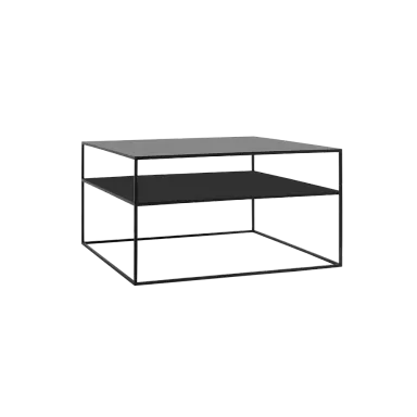 Klub stol 2 FLOOR TENSIO metal 80, crna
