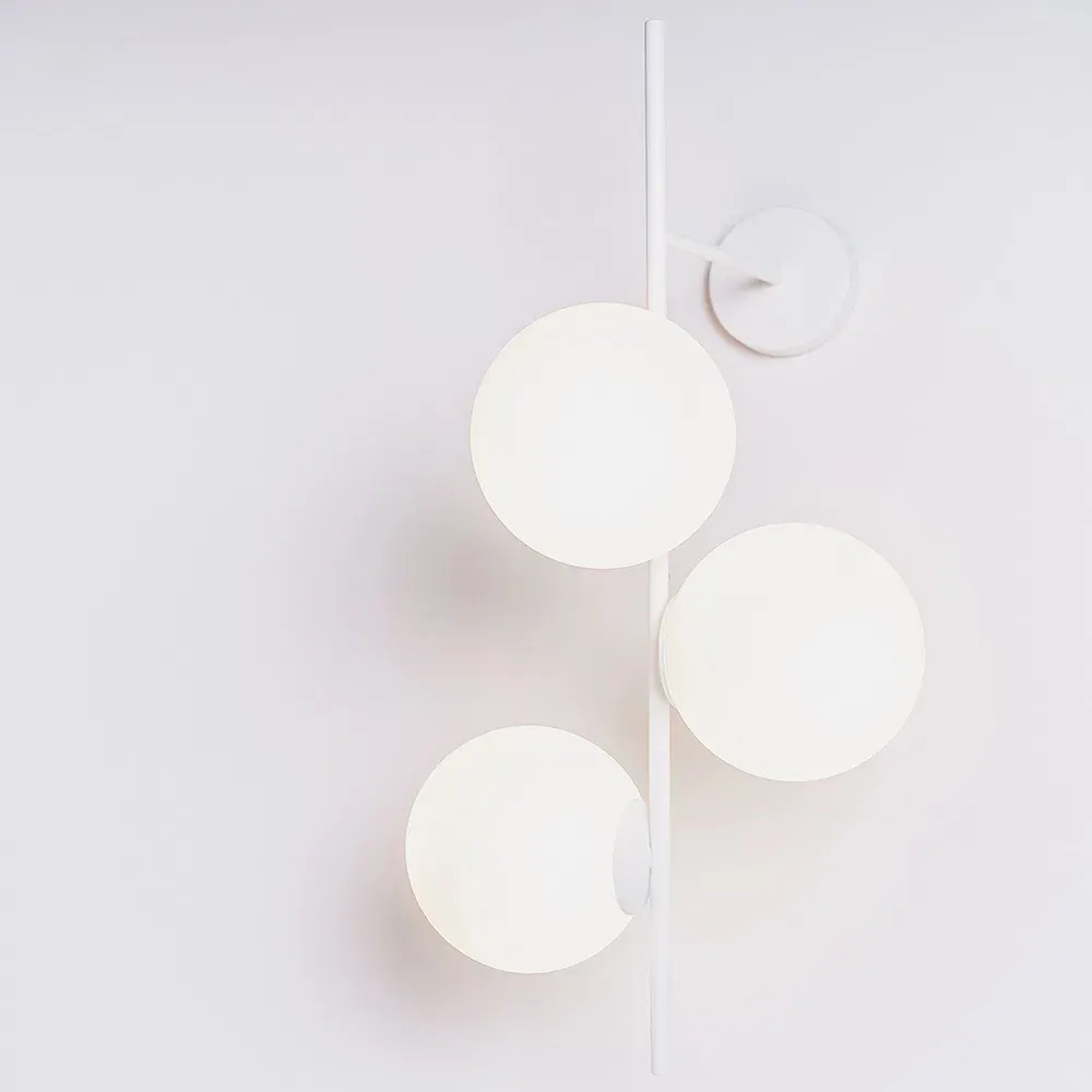 Zidna lampa BOBLER 1connect – bijela — stražnji prikaz