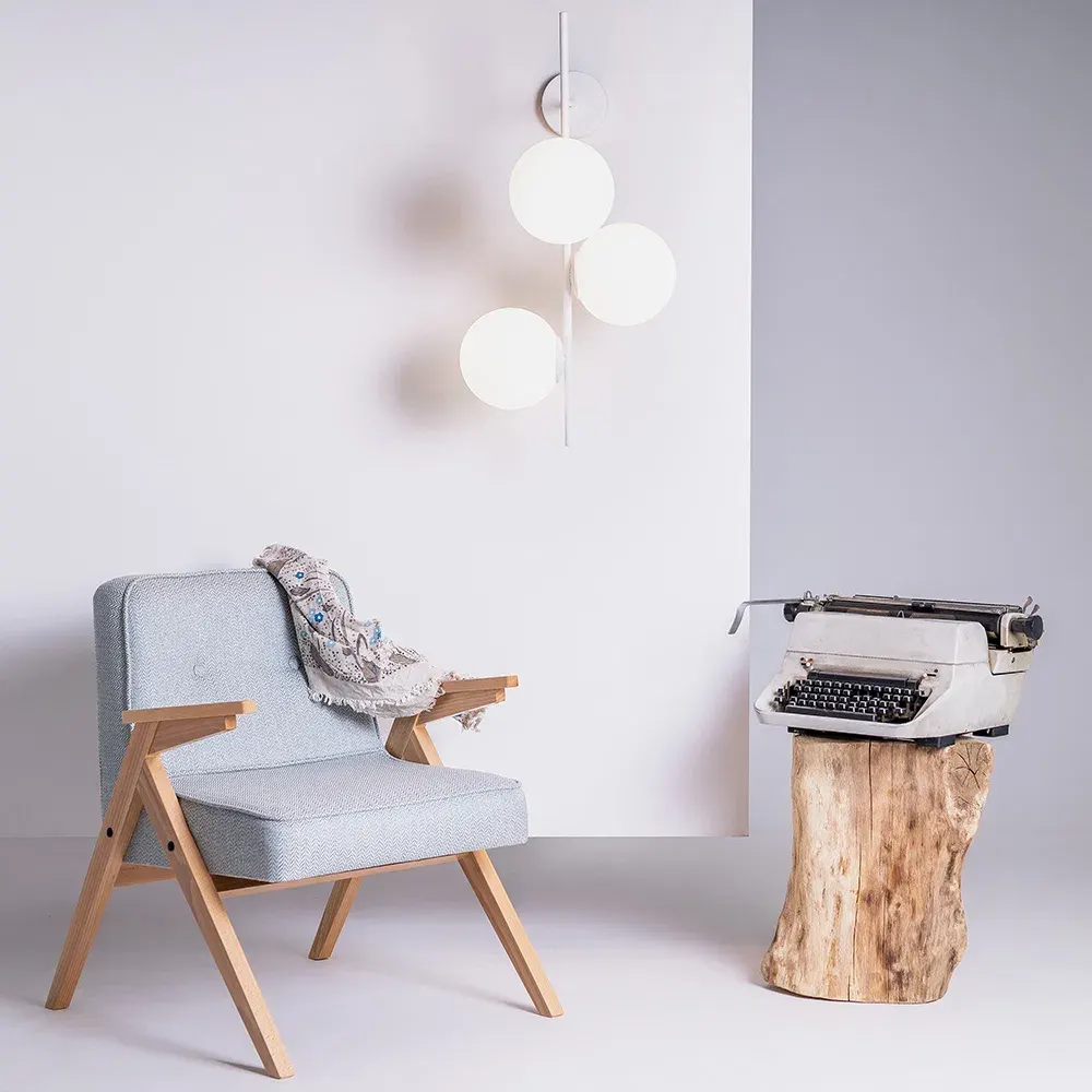 Zidna lampa BOBLER 1connect – bijela — detalj