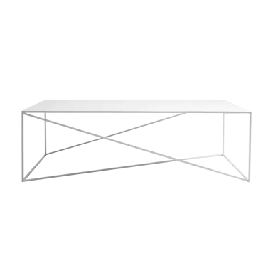 Klub stol MEMO metal 140, bijela