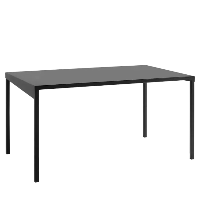 Blagovaonski stol OBROOS metal 140 - crna 140×80×74 | V&B Casa