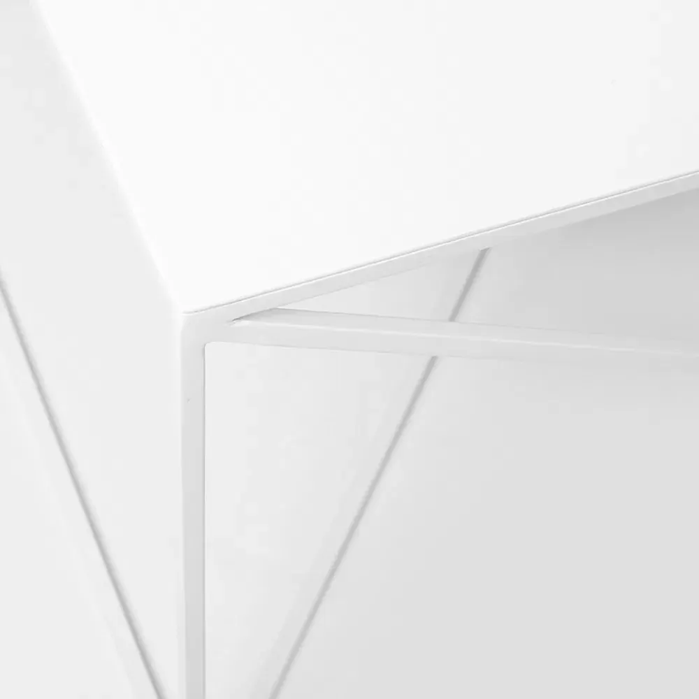 Klub stol MEMO metal bijela — detalj